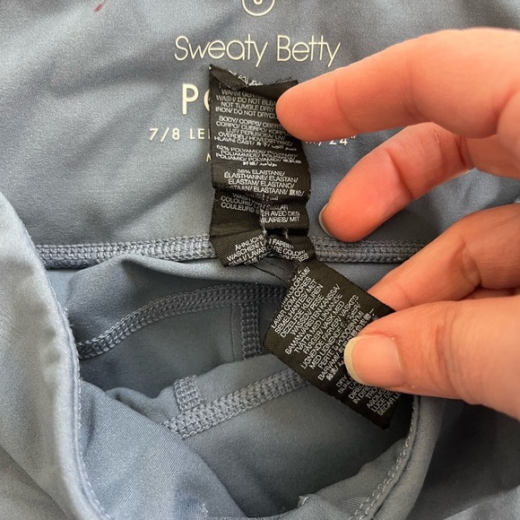 Sweaty Betty Power 7/8” Leggings Size Small Blue - Picture 6 of 11